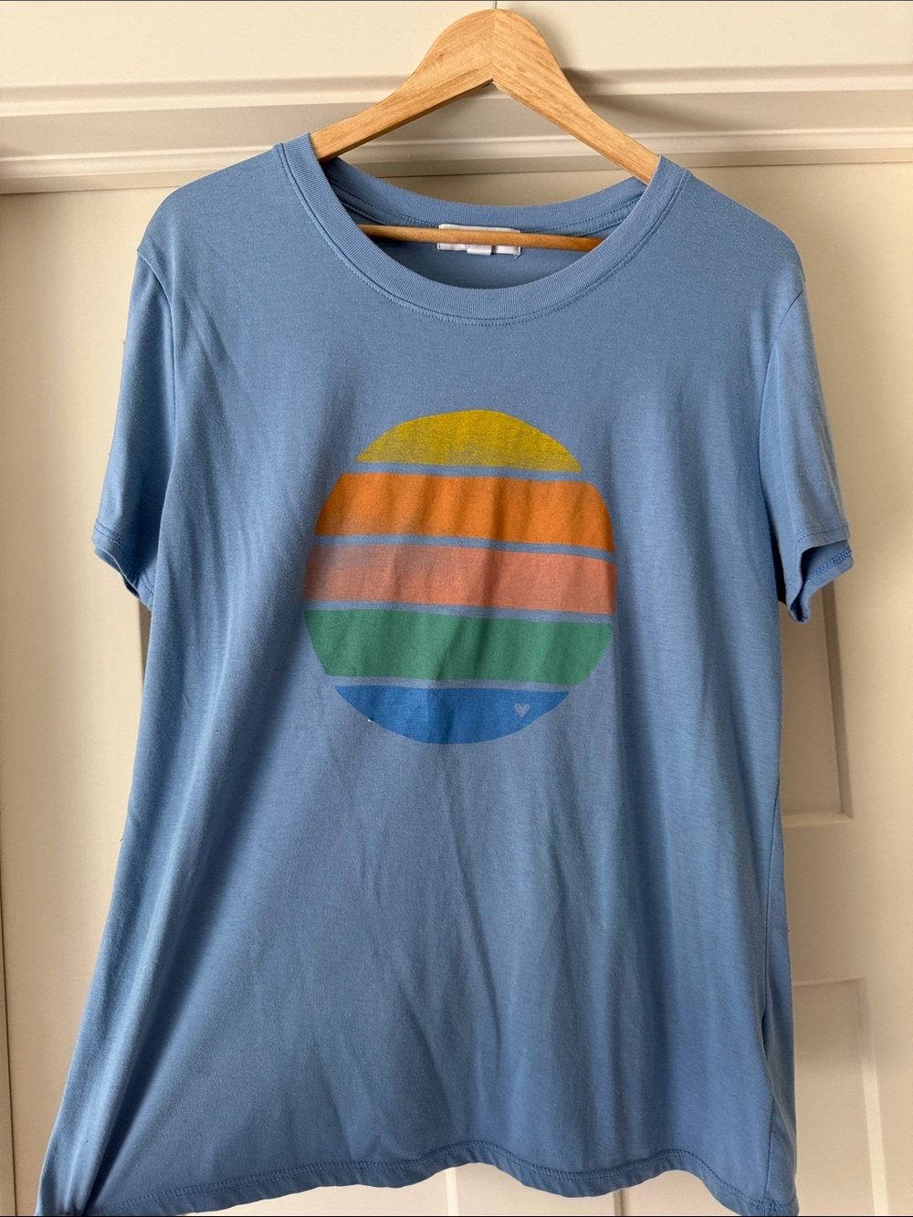 Sub_Urban Riot Light Blue Crewneck Tee with Label Detail